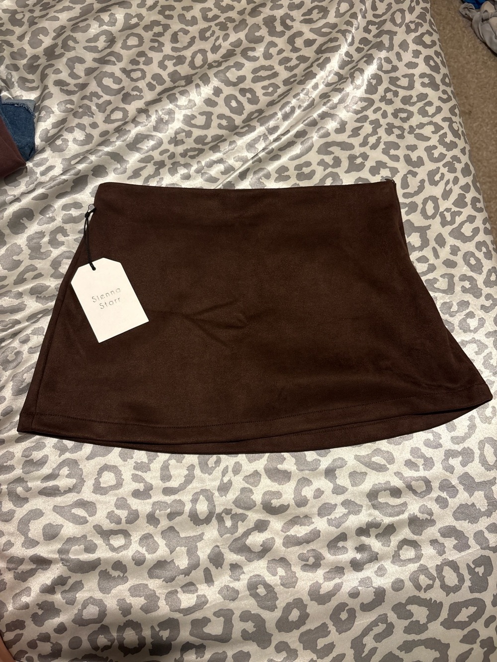 Chocolate Brown Mini Skirt